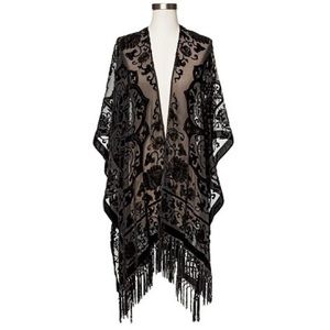 Mossimo burn-out velvet wrap